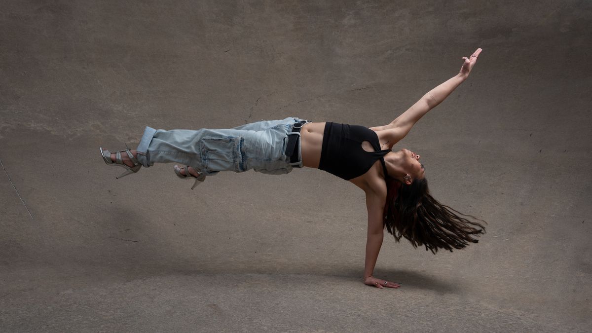 Dancer in one-arm balance pose