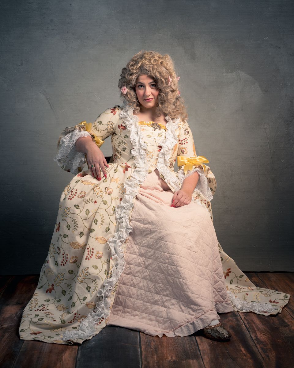 Portrait in baroque period costume